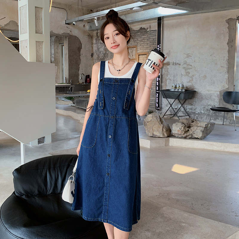 法式气质宽松显瘦褶皱超薄透气防晒外套松紧包裹感浪漫吊带连体裙,女装连衣裙,杭阁服饰