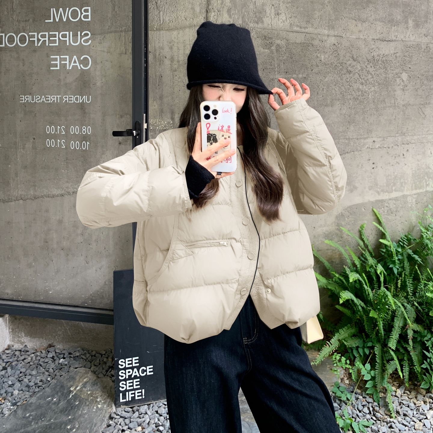现货2025稳定主推新款白鸭绒羽绒服6615P195K318，女装羽绒服，杭阁服饰