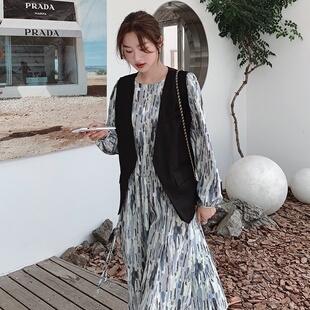 连衣裙马甲两件套8099P125K178 新款 现货爆款 主推2026春装