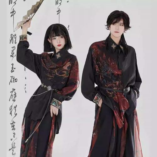 卿棠原创敦煌焰生鹿灵刺绣套装