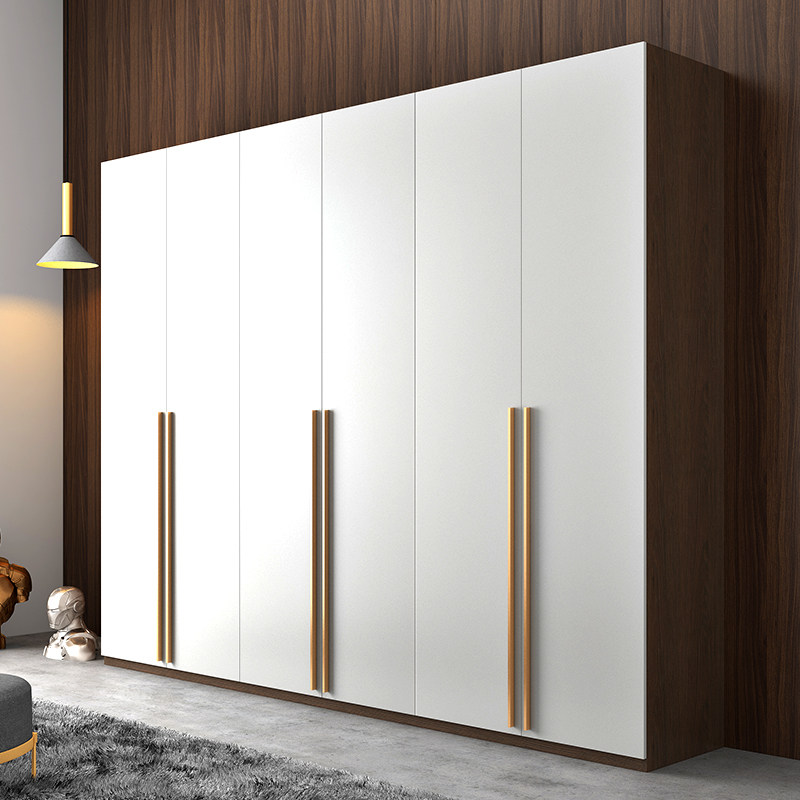 北欧定制现代简约玻璃门平开门衣柜卧室轻奢实木整体步入式衣帽间|ruв категории жилой мебели, кабинет, гардероб - от Buy2taobao.com для оказания профессиональной услуги покупки агента Taobao