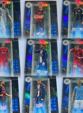 2023 Topps chrome specimen 欧冠特卡全套及单卡 正版足球球星卡
