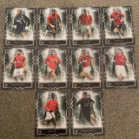 足球球星卡2024-25Topps曼联fan set队盒 MO传奇特卡全套及单卡