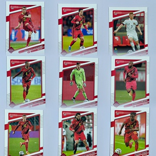 正版 2021 足球球星卡 比利时队全套及单卡 soccer系列 donruss