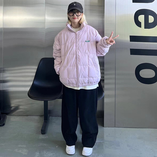 TSAS太阳照常升起 国潮秋冬方格棉服防风加厚宽松绗棉菱形格外套