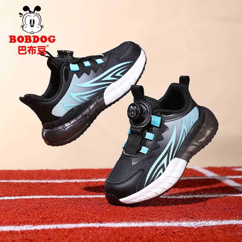 巴布豆儿童网面运动鞋2026春夏季网面男童旅游鞋女孩休闲鞋透气