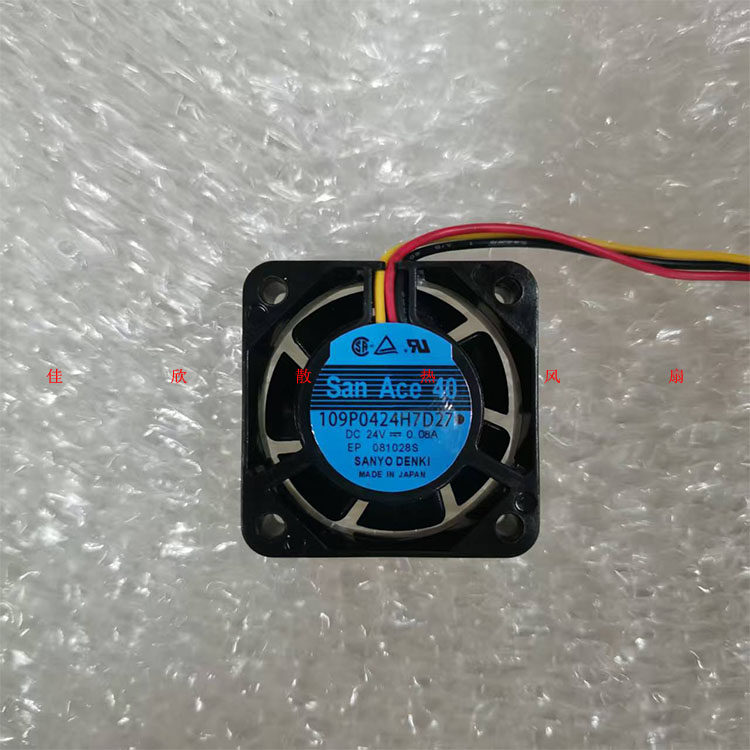 全新正品三洋 SanAce40 109P0424H7D27 24V 0.08A 4015变频器风扇