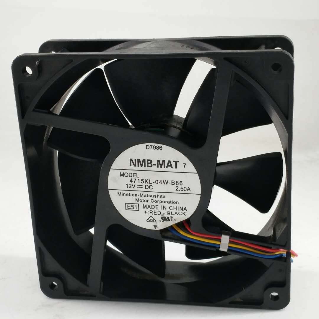 NMB-MAT 4715KL-04W-B86 DC12V 2.50A 12038 12CM4线PWM温控风扇