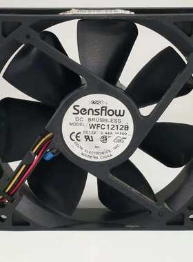 台达 Sensflow 12025双滚珠散热风扇12V 0.44A WFC1212B 12cm 3线