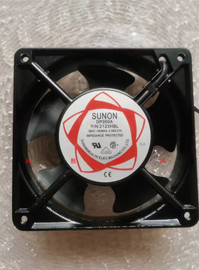 SUNON DP200A P/N 2123HBL AC380V 12038 12CM口罩机散热风扇