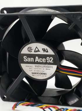 三洋 9032 12V 0.88A 9G0912P2G031/41 PWM控温9CM散热大风量风扇