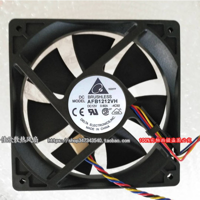 台达/DELTA AFB1212VH 12025 12V 0.60A机箱散热风扇120*120*25MM