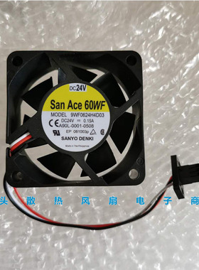 9WF0624H4D03 24V 0.15A A90L-0001-0508原装三洋发那科系统风扇