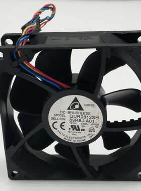 台达QUR0812SH 8025 8CM 4线PWM温控调速12V 0.50A服务器散热风扇