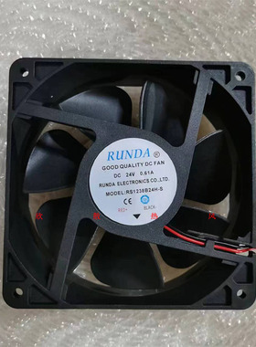 正品全新RUNDA MODEL RS1238B24H-S 24V 0.61A 12CM 12038 变频器