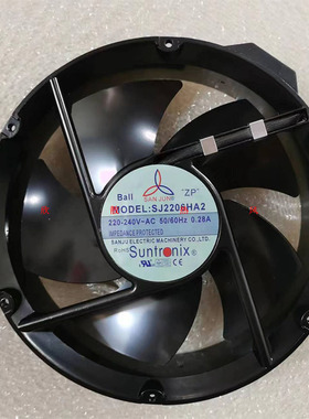 SJ2206HA2 三巨 220V 全圆 22060 22厘米 耐高温轴流风机散热风扇
