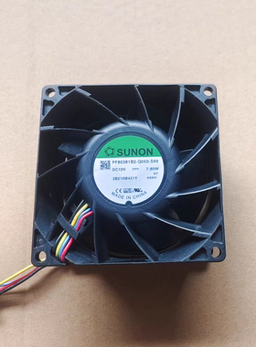 建准PF80381B2-Q050-S99 8038 DC12V 7.80W 4线散热风扇