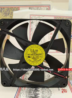 全新Y.L.FAN 悦伦 D14BH-24 14025 14cm 24v 0.36a 静音散热风扇
