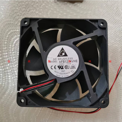 DELTA台达 AFB1224VHE 24V 0.57A 12cm 12038 2线变频器散热风扇