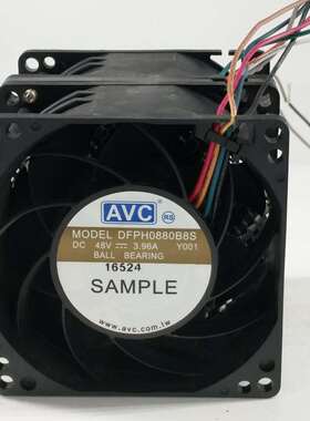 AVC DFPH0880B8S 8080 8CM 48V 3.96A 双电机服务器增压高速风扇