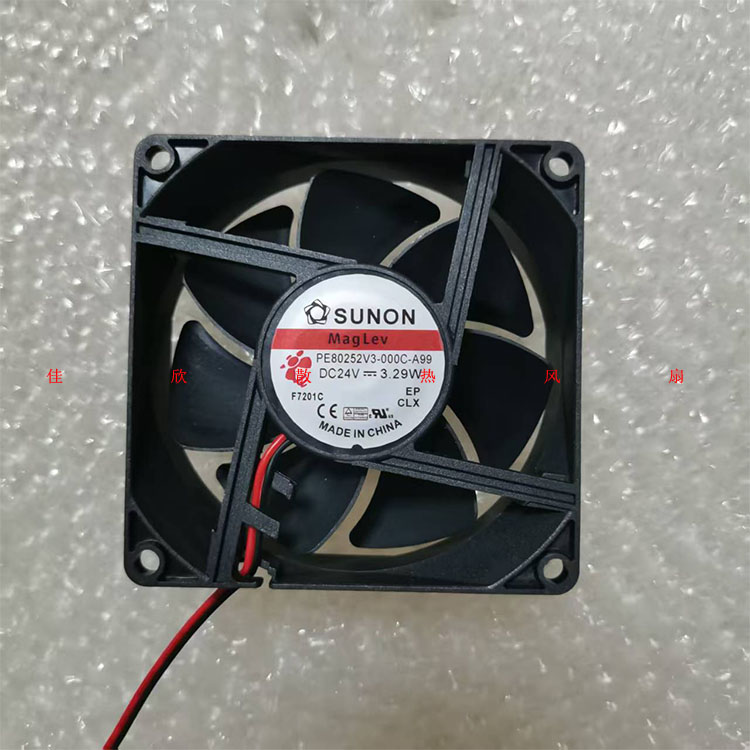 SUNON PE80252V3-000C-A99 24V 3.29W 8CM 西威变频器散热风扇