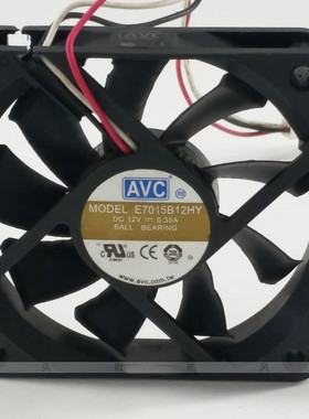 AVC E7015B12HY 7015 7cm 12V 0.35A 机箱电源CPU服务器散热风扇