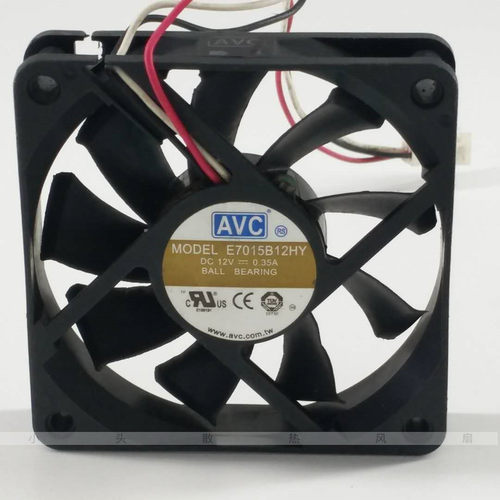 AVC E7015B12HY 7015 7cm 12V 0.35A 机箱电源CPU服务器散热风扇