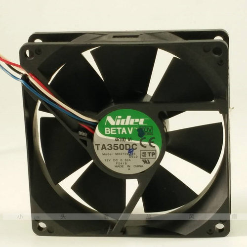 Nidec TA350DC M34709-35 9CM 12V 0.5A PWM 4线机箱散热风扇9025