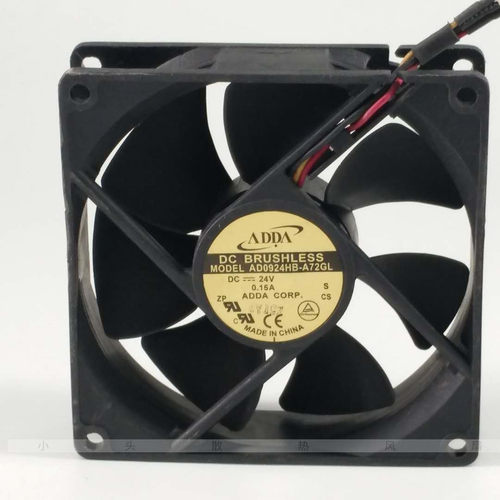 ADDA AD0924HB-A72GL 24V 0.15A 9CM 9025 3线变频器机箱散热风扇