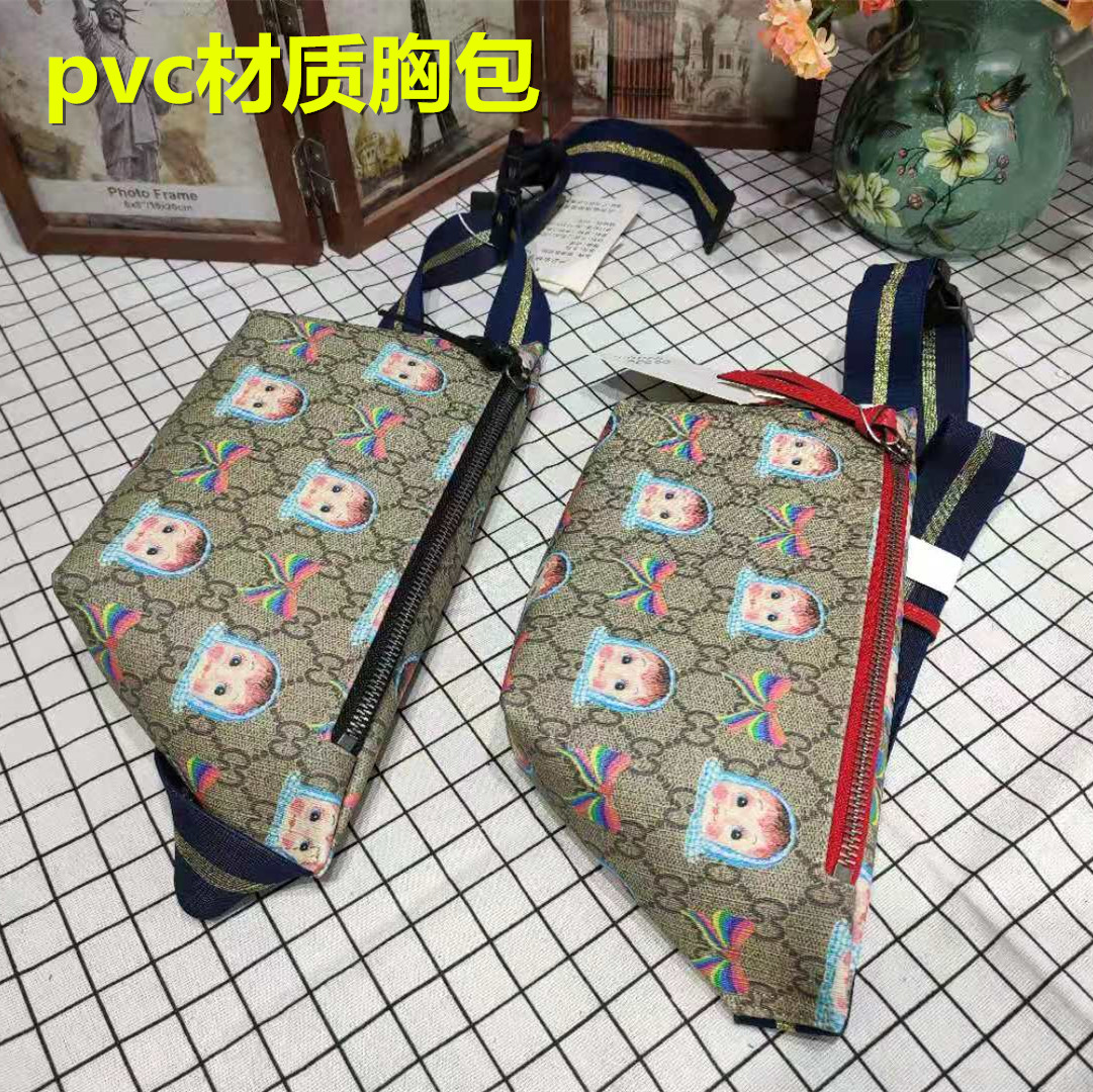 外贸大牌同款剪标尾货女包胸包腰包单肩斜挎包出口法国撤柜包清仓