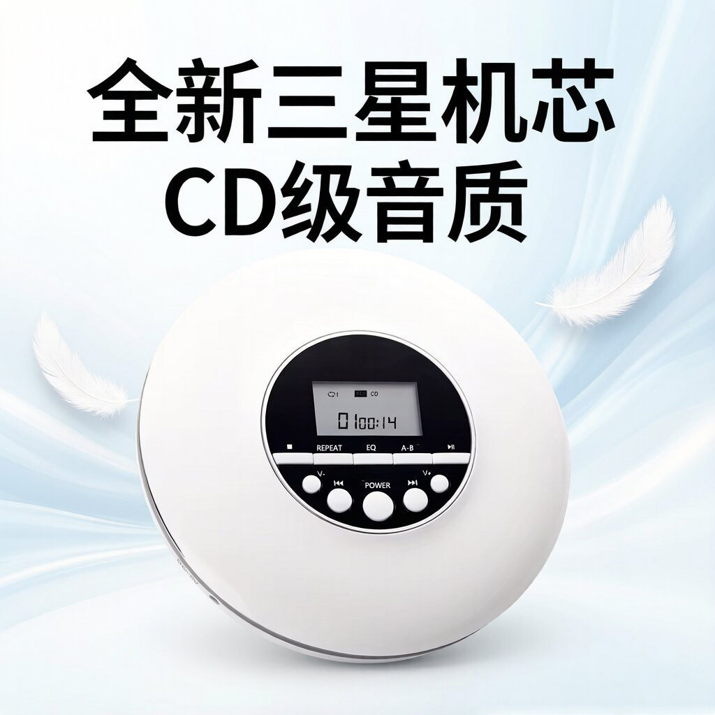 KC-706便携式CD播放器随身听英语学习复读机MP3音乐光盘专辑CD机