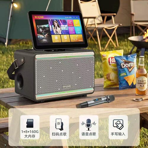 维尔晶视频音箱V08/V17/V19高音质专业演出级卡拉OK智能点歌音响