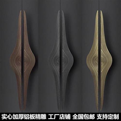 中式木门拉手高端酒店玻璃门把手