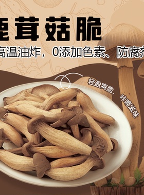西双版纳鹿茸菇脆果蔬脆脱水蔬菜干即食蘑菇脆综合菌菇脆云南特产