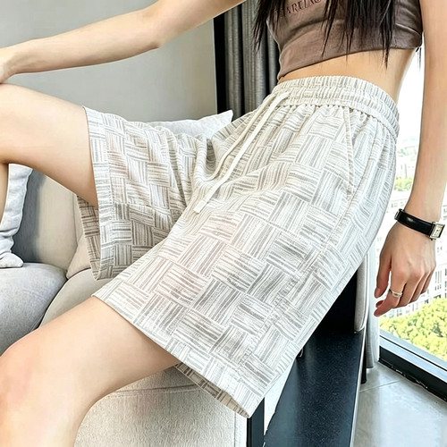 扎染短裤女夏季薄款爆款宽松显瘦运动潮流百搭时尚直筒冰丝休闲裤