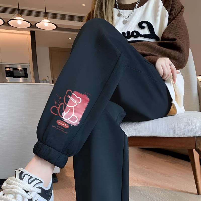 清仓捡漏休闲裤女秋季新款宽松束脚卫裤爆款高腰显瘦潮流运动裤子