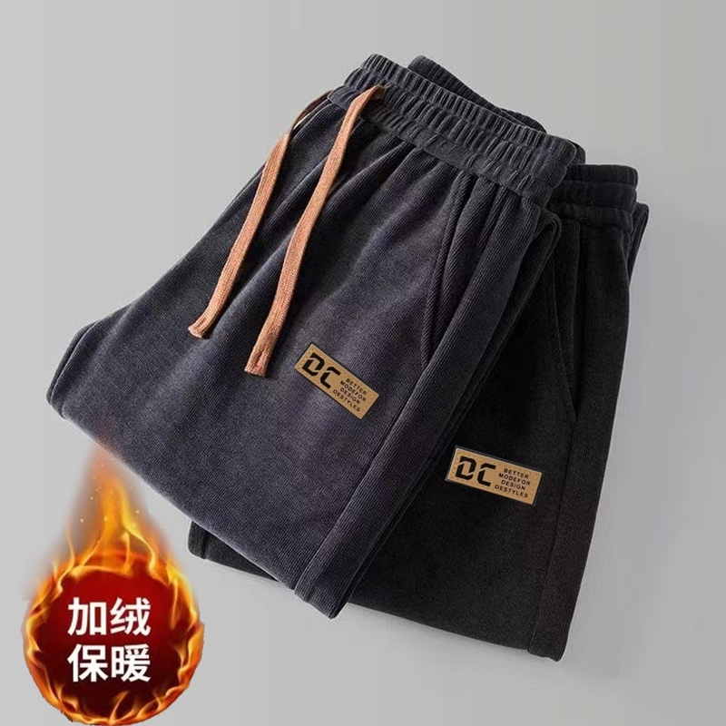 商场倒闭清仓运动裤女秋冬季宽松束脚百搭卫裤加绒加厚潮流休闲裤