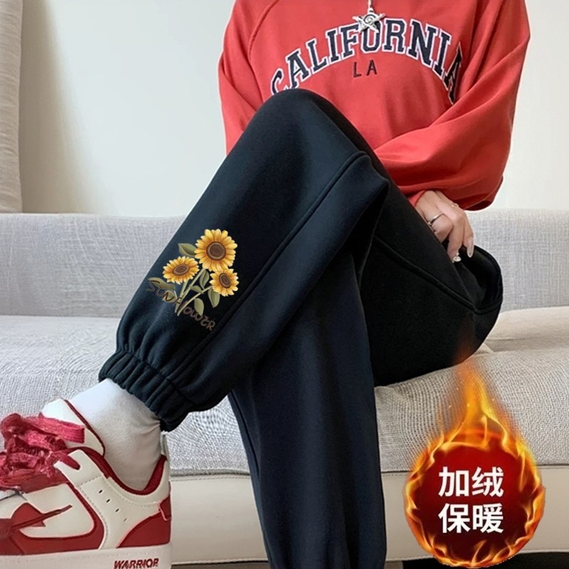 商场外贸运动裤女冬季新款休闲裤时尚百搭显瘦外穿加厚加绒灯笼裤,女装/女士精品,休闲裤,淘宝优惠券,粉丝福利购,淘宝优惠卷