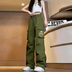 显瘦宽松直筒工装 薄款 子女2026春夏季 时尚 百搭潮流运动裤 裤 休闲裤