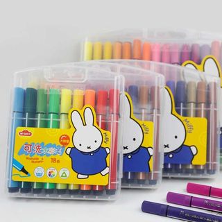 晨光48色水彩笔大容量粗三角杆儿童绘画笔18 24 36色可水洗水彩笔