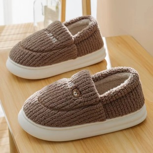 月子鞋 包根棉鞋 男保暖鞋 女加绒棉拖鞋 女包头拖 女棉拖女居家棉拖鞋