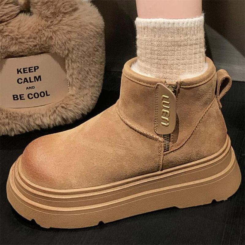 莱咖隐形内增高8厘米雪地靴