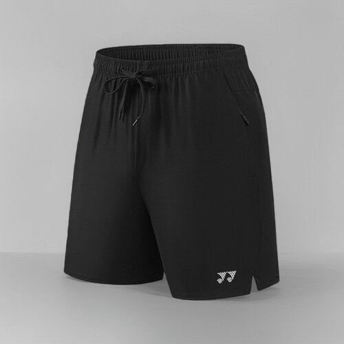 运动短裤男冰丝透气速干裤羽毛球裤拉链口袋大码宽松跑步裤五分裤