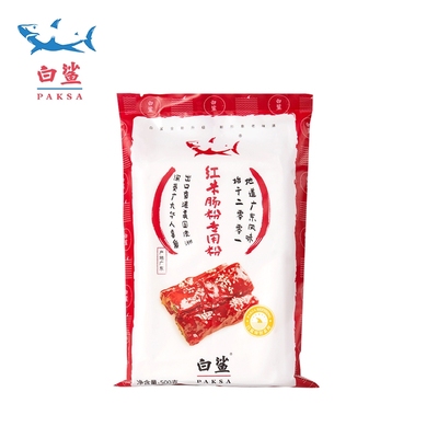 白鲨 广东肠粉专用粉布拉肠粉 水磨粘米粉粗粮红米肠粉预拌粉500g