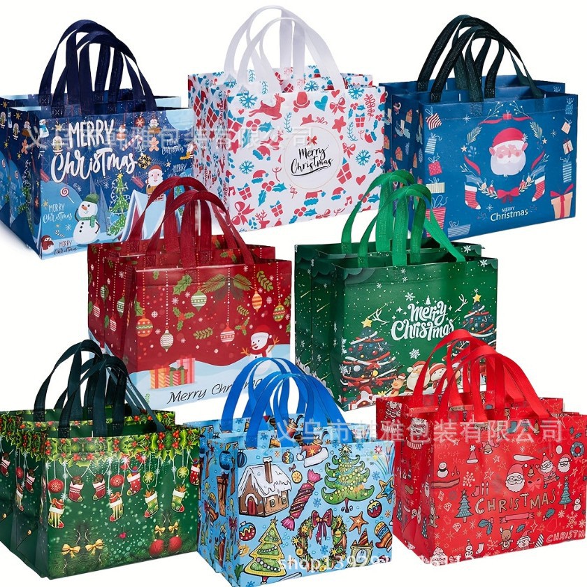 外贸圣诞节礼品袋无纺布袋