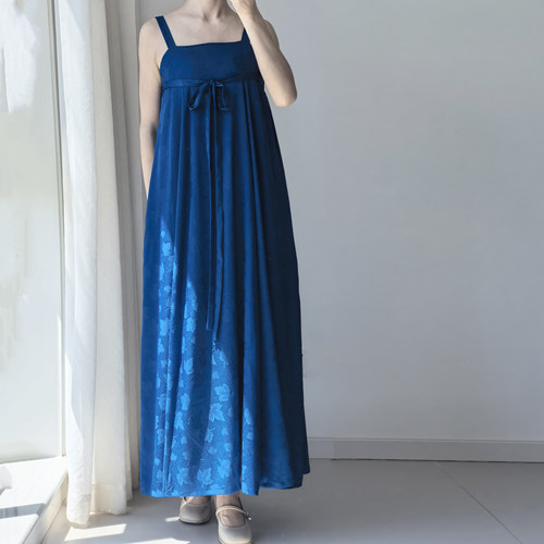 暗袖盈香加兜可加胸垫吊带破裙