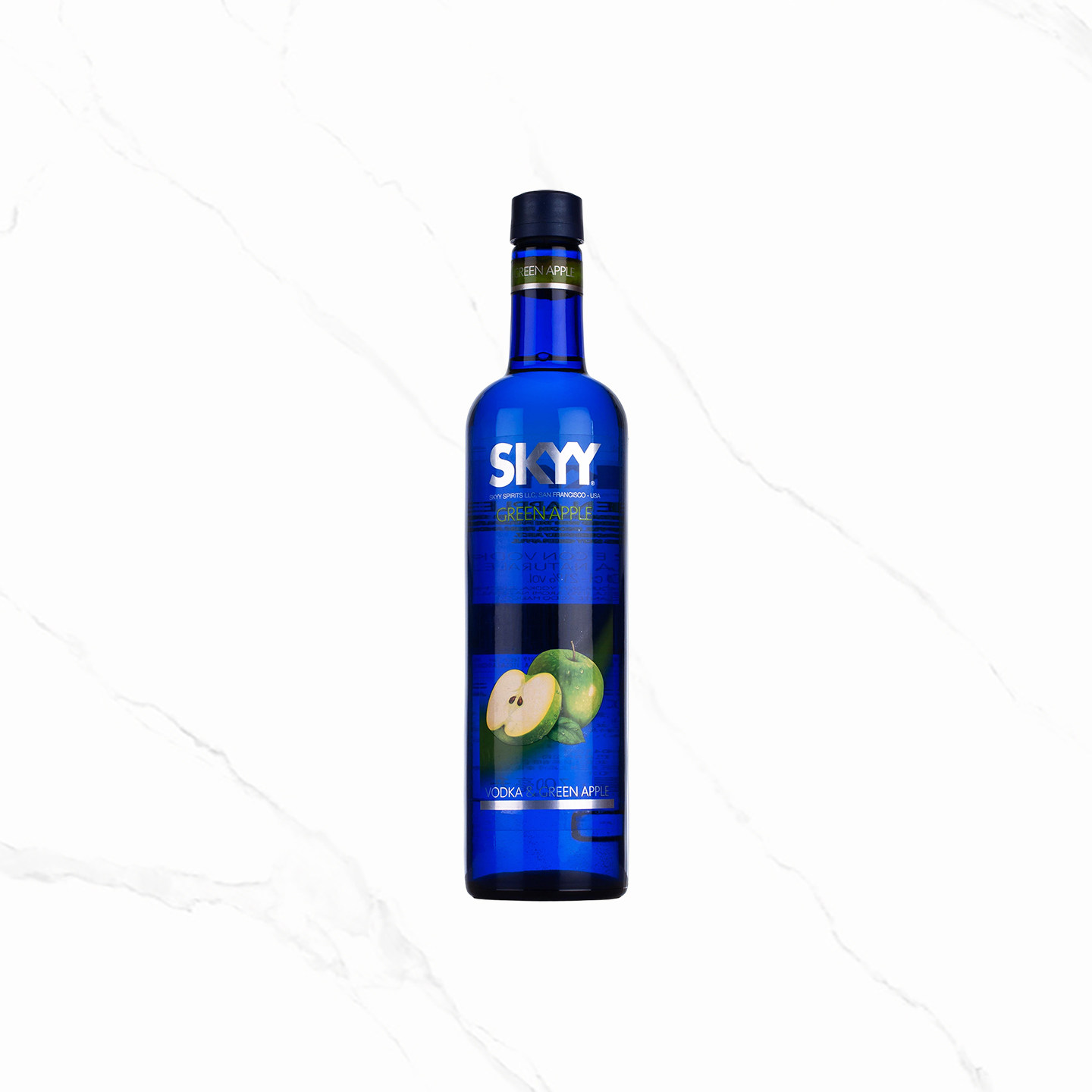 深蓝苹果风味利口酒700ml洋酒原装进口伏特加力娇酒调鸡尾酒基酒