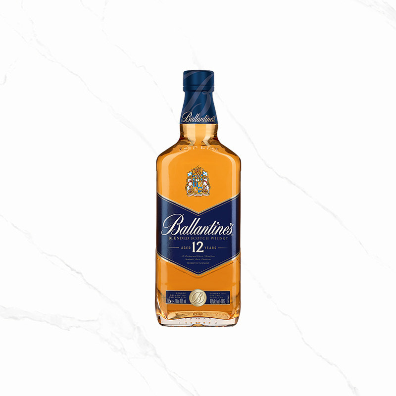 洋酒百龄坛12年苏格兰威士忌英国进口Ballantine鸡尾酒调酒700ml