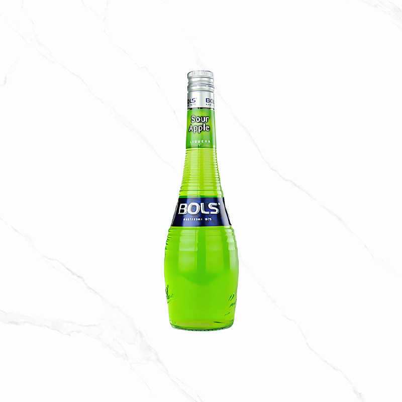 Bols波士苹果力娇酒700ml进口洋酒酸苹果利口酒调酒鸡尾酒基酒