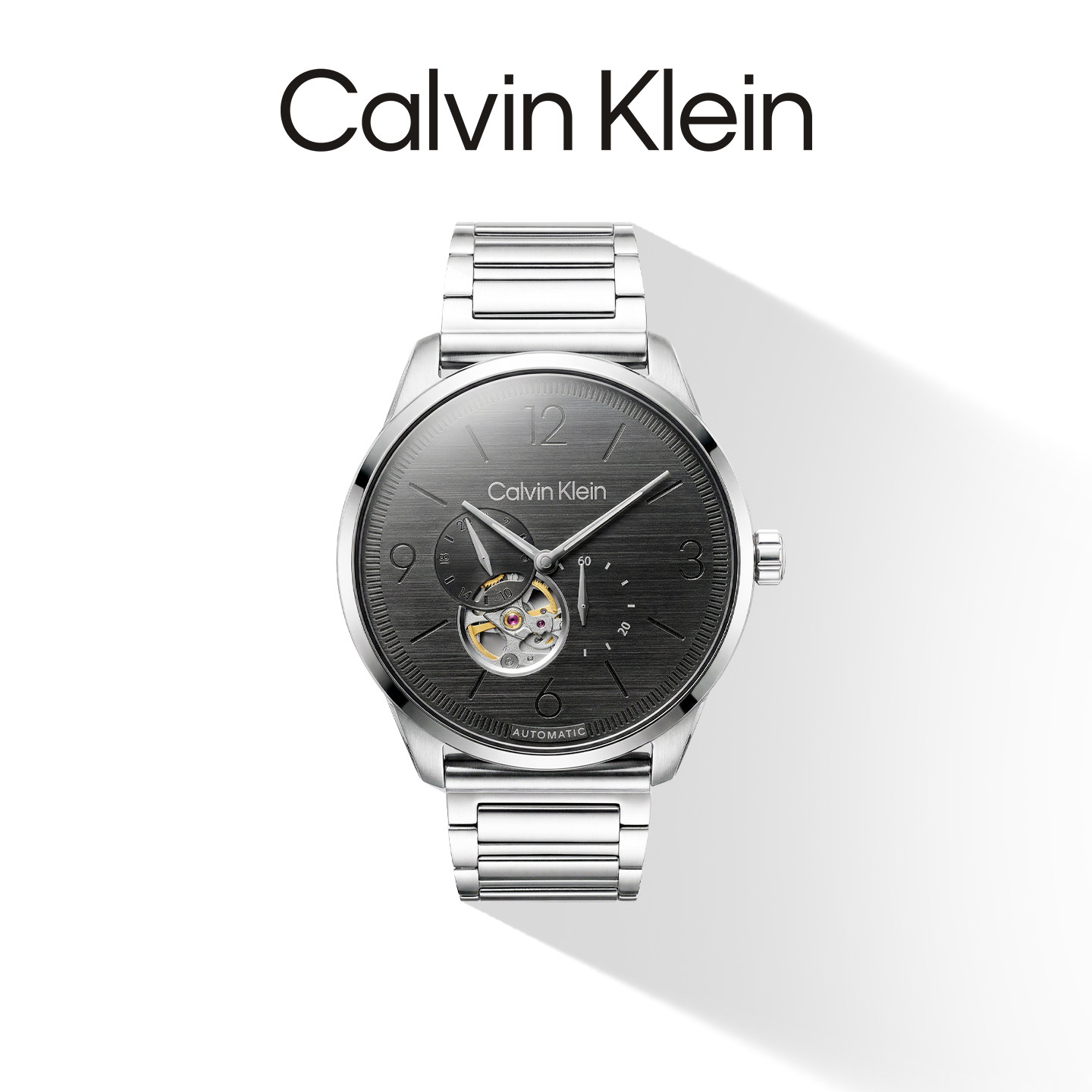 Calvin Klein官方正品CK手表型格系列时尚炫动多功能机械男表皮带